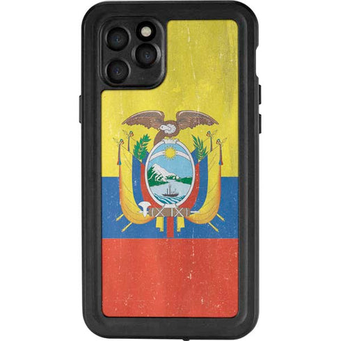 Ecuador Flag Distressed iPhone 11 Pro Waterproof Case