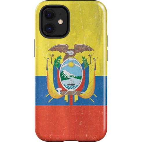 Ecuador Flag Distressed iPhone 12 Mini Impact Case