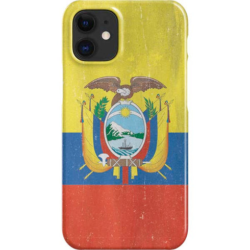 Ecuador Flag Distressed iPhone 12 Mini Lite Case