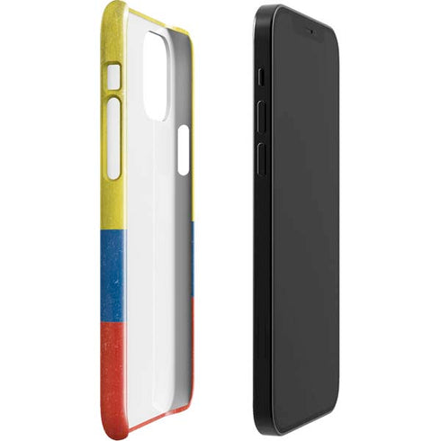 Ecuador Flag Distressed iPhone 12 Mini Lite Case