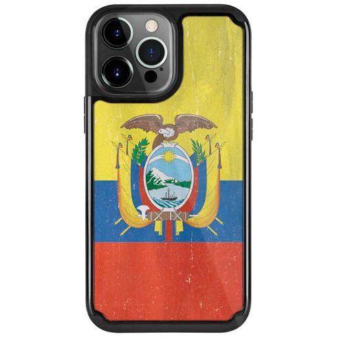 Ecuador Flag Distressed iPhone 13 Pro Cargo Case