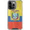 Ecuador Flag Distressed iPhone 13 Pro Clear Case