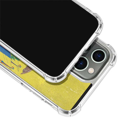 Ecuador Flag Distressed iPhone 13 Pro Clear Case