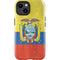 Ecuador Flag Distressed iPhone 15 Plus Impact Case