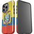 Ecuador Flag Distressed iPhone 14 Pro Impact Case