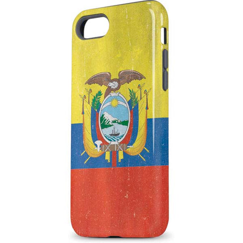 Ecuador Flag Distressed iPhone 7 Pro Case