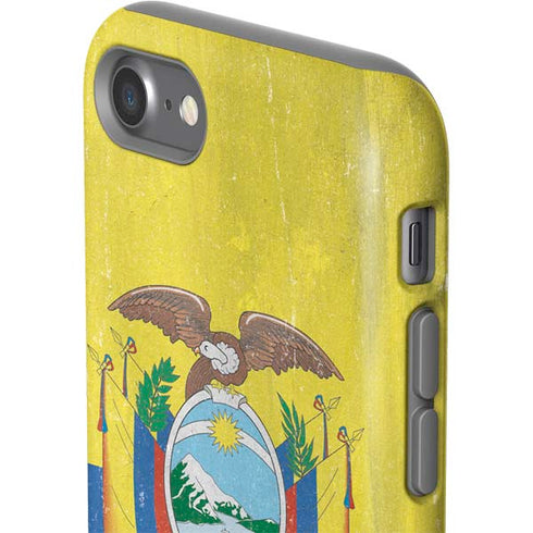 Ecuador Flag Distressed iPhone SE (2nd & 3rd Gen) Pro Case