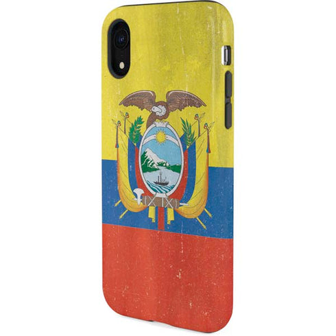 Ecuador Flag Distressed iPhone XR Pro Case