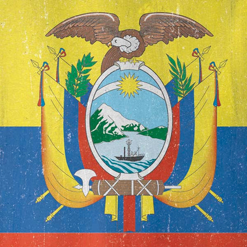 Ecuador Flag Distressed iPhone XS Pro Case