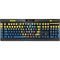 Ecuador Flag Distressed K95 RGB PLATINUM Mechanical Gaming Keyboard Skin