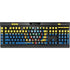 Ecuador Flag Distressed K95 RGB PLATINUM Mechanical Gaming Keyboard Skin