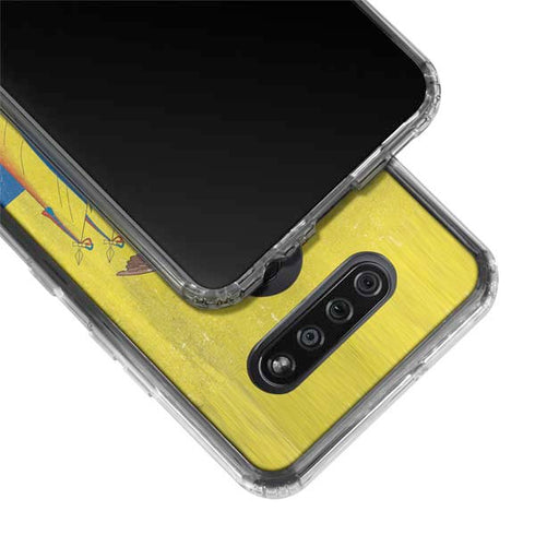 Ecuador Flag Distressed LG K51/Q51 Clear Case