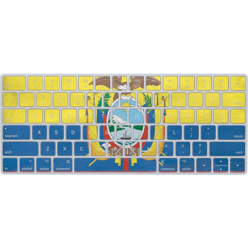 Ecuador Flag Distressed Magic Keyboard Skin