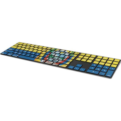 Ecuador Flag Distressed Magic Keyboard with Numeric Keypad Skin