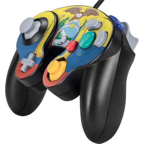 Ecuador Flag Distressed Nintendo GameCube Controller Skin
