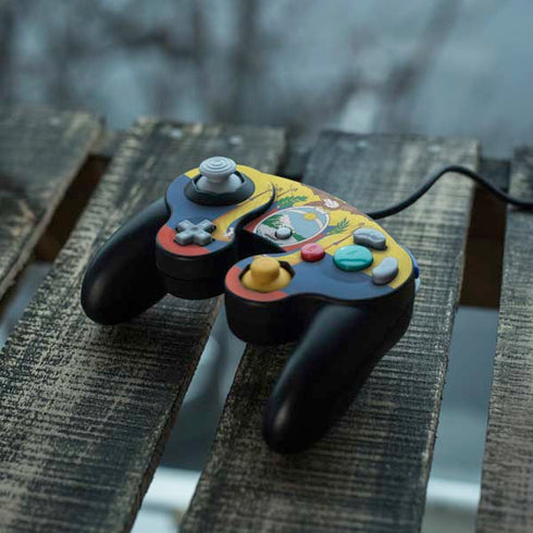 Ecuador Flag Distressed Nintendo GameCube Controller Skin