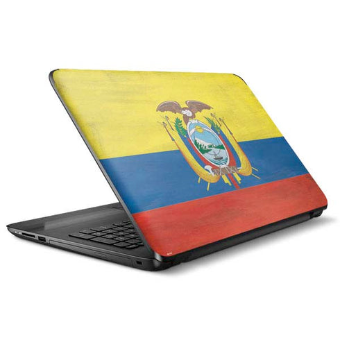 Ecuador Flag Distressed HP Notebook Skin