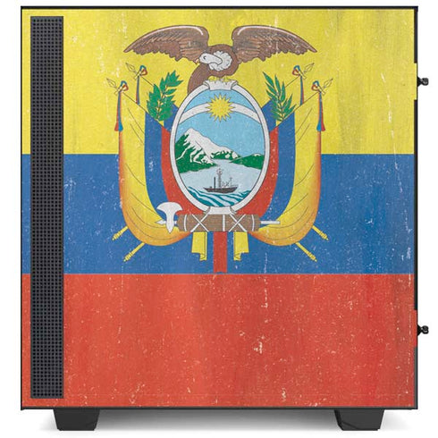 Ecuador Flag Distressed NZXT H510 Compact ATX Mid-Tower Case Skin