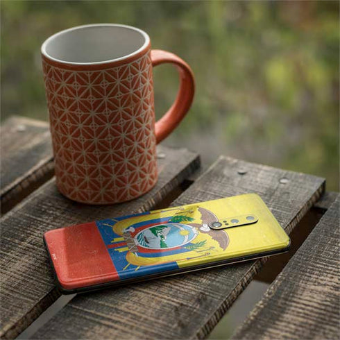 Ecuador Flag Distressed OnePlus 7 Pro Skin
