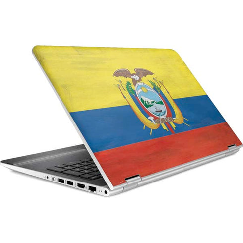 Ecuador Flag Distressed HP Pavilion Skin