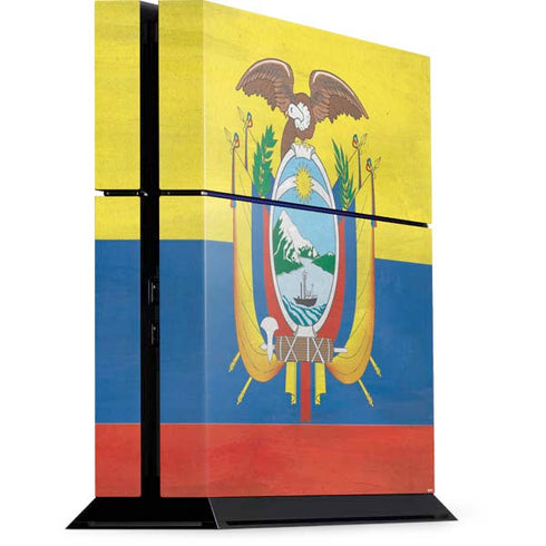 Ecuador Flag Distressed PS4 Console Skin