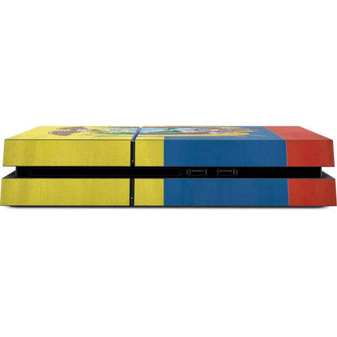 Ecuador Flag Distressed PS4 Console Skin