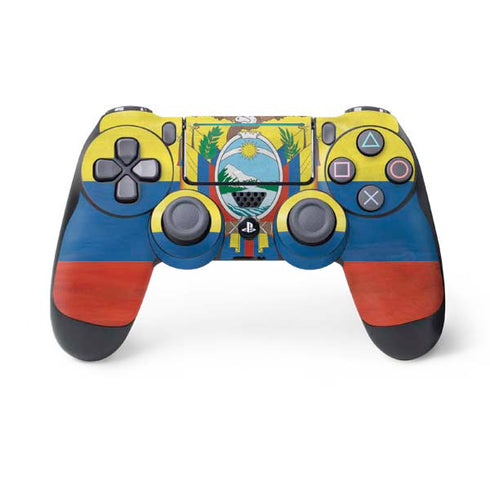 Ecuador Flag Distressed PS4 Pro/Slim Controller Skin