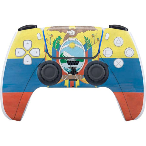 Ecuador Flag Distressed PS5 Controller Skin