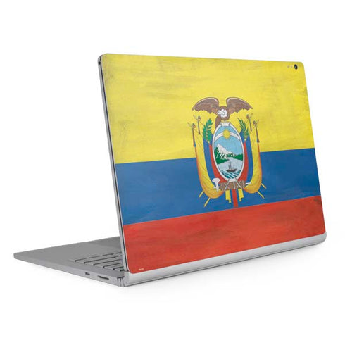 Ecuador Flag Distressed Surface Book 2 13.5in Skin