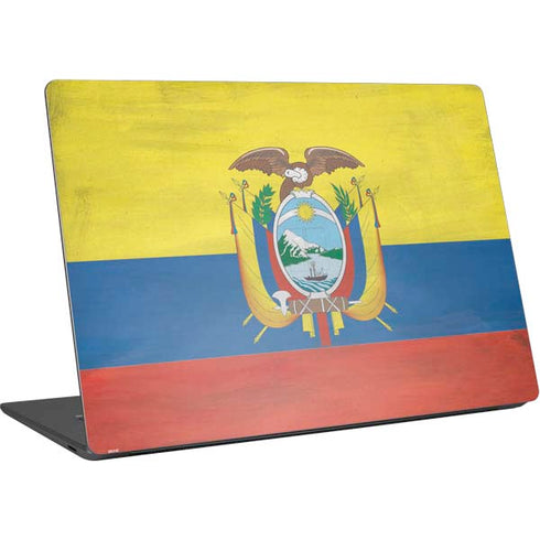 Ecuador Flag Distressed Surface Laptop 4 15in Skin