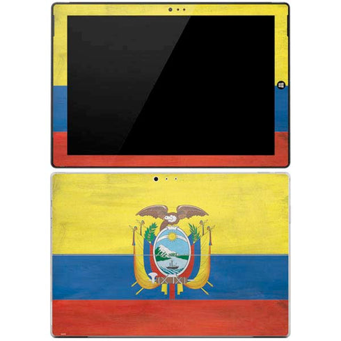 Ecuador Flag Distressed Surface Pro 3 Skin