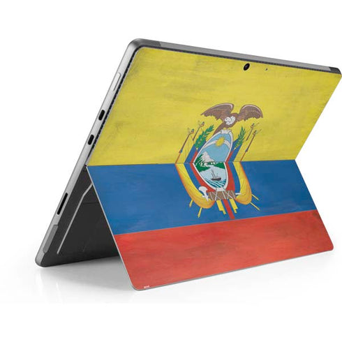 Ecuador Flag Distressed Surface Pro 8 Skin