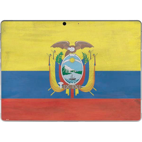 Ecuador Flag Distressed Surface Pro 9 Skin