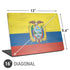 Ecuador Flag Distressed Universal Laptop 16in (13 x 9.4in) Skin