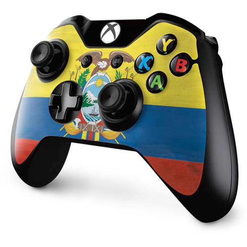 Ecuador Flag Distressed Xbox One Controller Skin