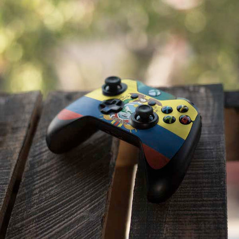 Ecuador Flag Distressed Xbox One Controller Skin