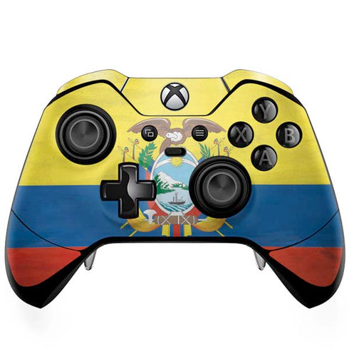 Ecuador Flag Distressed Xbox One Elite Controller Skin