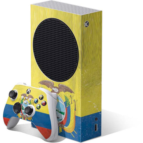Ecuador Flag Distressed Xbox Series S Skins