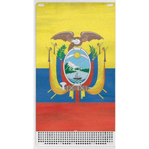 Ecuador Flag Distressed Xbox Series S Skins