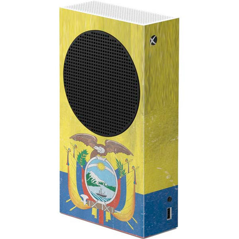 Ecuador Flag Distressed Xbox Series S Console Skin