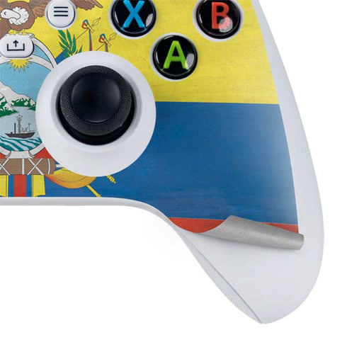 Ecuador Flag Distressed Xbox Series S Controller Skin