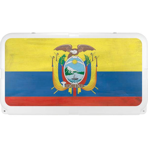 Ecuador Flag Distressed YETI Tundra 65 Hard Cooler Skin