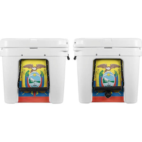 Ecuador Flag Distressed YETI Tundra 65 Hard Cooler Skin