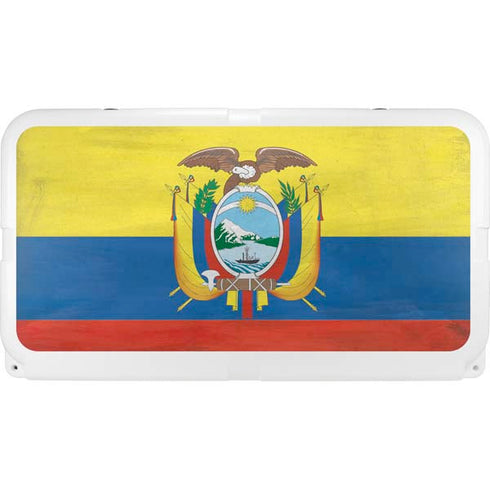 Ecuador Flag Distressed YETI Tundra 75 Hard Cooler Skin
