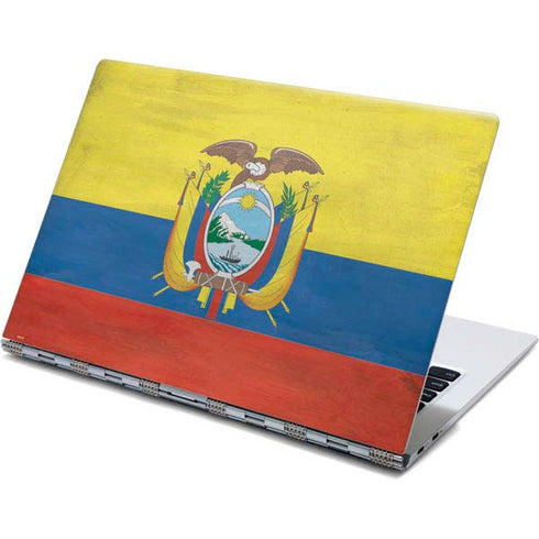 Ecuador Flag Distressed Yoga 910 2-in-1 14in Touch-Screen Skin