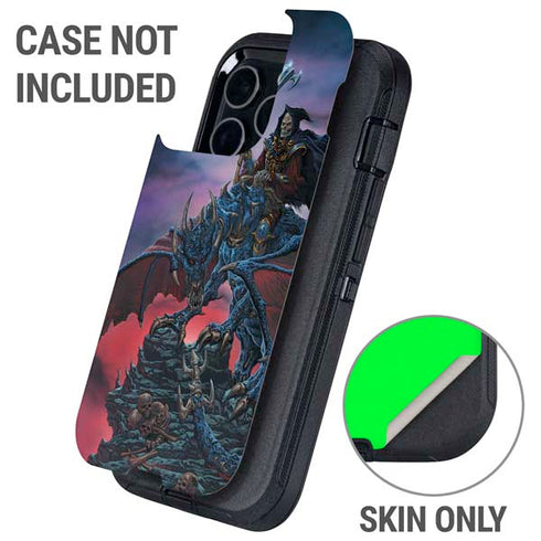 Ed Beard Jr. Dragon Reaper by Ed Beard Jr Otterbox Defender iPhone Skin