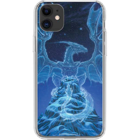 Ed Beard Jr. Winter Spirit Dragon by Ed Beard Jr iPhone 11 Clear Case