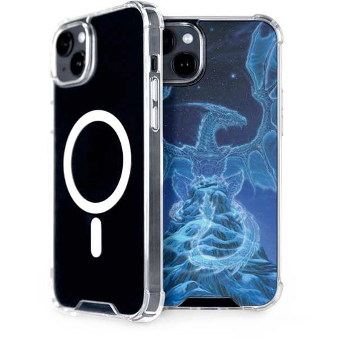 Ed Beard Jr. Winter Spirit Dragon by Ed Beard Jr iPhone 15 MagSafe Case