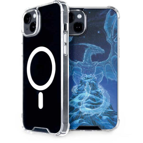 Ed Beard Jr. Winter Spirit Dragon by Ed Beard Jr iPhone 15 Plus MagSafe Case