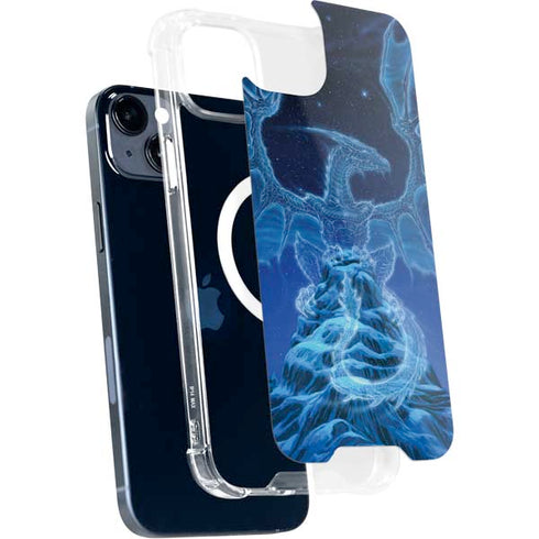 Ed Beard Jr. Winter Spirit Dragon by Ed Beard Jr iPhone 15 Plus MagSafe Case